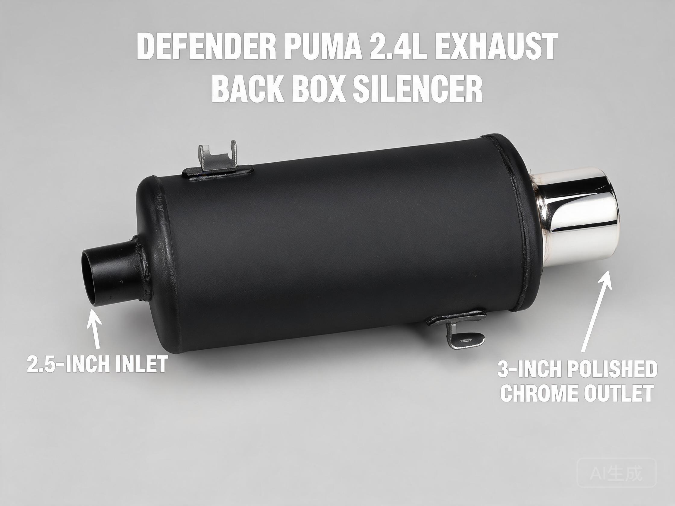 Exhaust Back Box Silencer Replacement - Defender Puma 2.4L